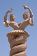 Image of Snake statue at the Astana Graves near Turpan.