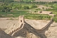 Image of Looking along the battlements of the reconstructed Great Wall of China at the Shiguan Gorge, near Jiayuguan.