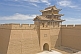 Image of Pagoda-style watch tower and gateway at the Jiayuguan Fort.