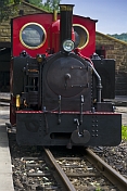 Steam locomotive Fox at Kirklees Light Railway at Clayton West.