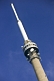 Image of Antennas on top of the 330m 1080 feet high Emley Moor TV transmission tower.