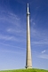 Image of Emley Moor TV transmission tower is 330m 1080 feet high.