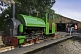 Image of Steam locomotive Badger on the turntable at Kirklees Light Railway at Clayton West.