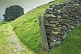 Dry stone wall and gateway leads along old Lake district drovers road.