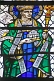 Image of Stained glass window of bishop in the Cathedral Church of Saint Peter.