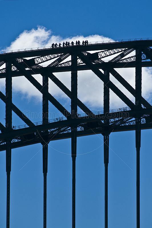Tourists Climb the Sydney Harbour Bridge